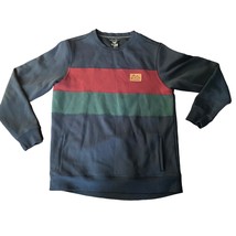 Moosejaw Navy Blue Colorblock Crewneck Pullover Sweatshirt Size XL - $32.39