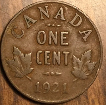 1921 Canada Small One Cent Penny Coin - £2.43 GBP