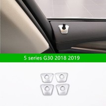 4pcs Car Doors Latch Lifter Door Pin Sequins For  X3 G01 5 series G30 Interior D - £34.75 GBP