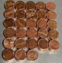 280 COPPER PACHISLO SLOT MACHINE TOKENS, TUMBLE CLEANED - $36.99