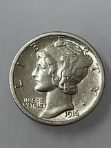 1916 S Mercury Dime .90 Silver **Unc** Very Sharp U Grade The Coin 20220040 - £135.88 GBP
