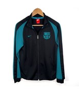 Nike Men S FCB Barcelona Black Teal Full Zip Track Jacket Foot Fut Socce... - $62.86