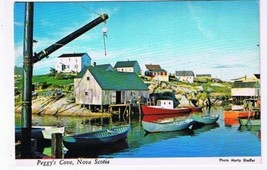 Nova Scotia Postcard Peggy&#39;s Cove Boats - $2.15