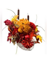 La Dolce Vita Turkey Vase Bowl Flower Arrangement Thanksgiving Fall Table - £30.58 GBP