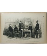 1890s Civil War Engraving Gen. Rosecrans W.Va at Headquarters Clarksburg... - £20.15 GBP