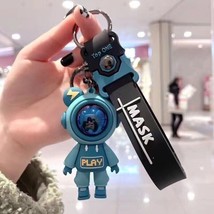 Cute Cool Anime Cartoon Graffiti Gradient Bear KeyChain Car Bag Pendant ... - $8.14
