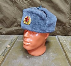 Soviet Red Star Russian Winter Ushanka Hat Sheepskin Fur Cap Earflaps US... - $38.11+