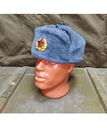 Soviet Red Star Russian Winter Ushanka Hat Sheepskin Fur Cap Earflaps US... - $38.11+