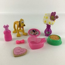 Disney Minnie Bow-Tique Mickey Toy Lot Pluto Action Figure Minnie Bracel... - $25.69