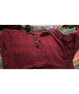 Vintage Made Expressively For Wabeek Aureus Polo Velvet Shirt Large Burg... - $15.83