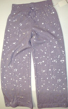 New Womens Designer NWT $148 Splendid M Wide Leg Sweatpants Purple Silve... - £114.88 GBP