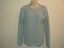 Claudia D. Sweater Pullover Blue Size Small Loose Knit Long Sleeves Poly... - £11.76 GBP