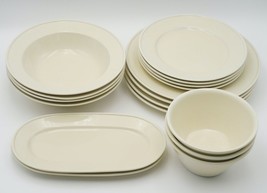 Crate &amp; Barrel Margo Cream Dinnerware Serving Platters, Bowls, Plates *P... - £13.22 GBP+