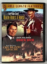 Death Rides A Horse / Gods Gun / Cry Blood Apache Triple Feature DVD, Excellent - £7.70 GBP