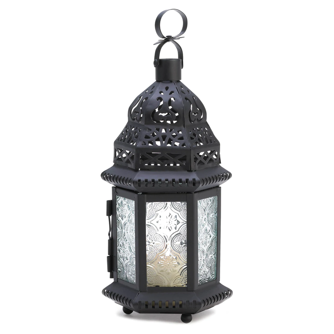 Clear Glass Moroccan Lantern - $23.94