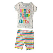 Carters Girls Infant Baby Size 12 months 2 Piece Set outfit Short Sleeve... - $9.89