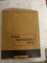 Vtg 6 Sheets Kodak  8x10 Glossy Photo Paper exp 9/59 Only 6 Sheets Left - £14.92 GBP