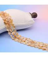 Natural Citrine Quartz Faceted Heart Gemstone Beads, Bead Size 12mm Hear... - $29.99