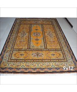 9&#39; x 12&#39; Large Orange Living Room Area Rug 100 Silk Handmade Hand Knotte... - $5,500.00
