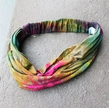 H6   Mudmee Tie Dye  Headband    Hair Accessories   Doo Rag   Unisex - £7.98 GBP