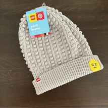 NWT Auth. LEGO Beanie X Target Minifigure Gray Patch Knit Hat O/S - £15.14 GBP
