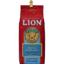 Lion Coffee, Hazelnut Flavor, Light Roast, Ground, 10 Ounce Bag - $18.99