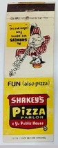 Shakey&#39;s Pizza Parlour Restaurant Vintage Matchbook - £7.99 GBP