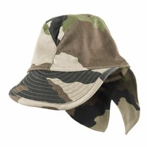 NEW French Army Military CCE Camouflage Field Cap Hat w Neck Protector L... - $218.76 MXN