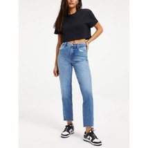 Good American Womens Jeans Good Vintage With Frayed Hem Stretch Blue 2/26 - £37.73 GBP