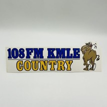 Vintage 108 FM KMLE COUNTRY Bumper Sticker Phoenix AZ Radio Station Music - £10.97 GBP
