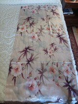 NIP  Pink Floral 100% SILK SCARF - 27-1/2&quot; x 62&quot; - $18.00