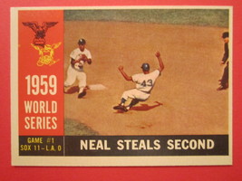 An item in the Sports Mem, Cards & Fan Shop category: Topps 1960 DODGERS World Series 385 [b4c3]