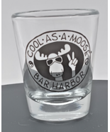 &quot;Cool as a Moose&quot; Bar Harbor Shot glass, Souvenir from Bar Harbor Maine. - $92.07 MXN