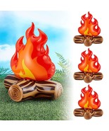 4 Pieces Of 12 Inch Inflatable Campfire Props Camping Party Campfire Par... - £23.90 GBP
