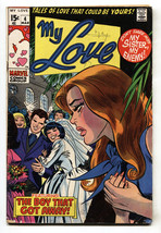 My Love #4 1969-LOVE Romance MARVEL-comic book-My Sister My Enemy - £38.23 GBP