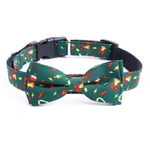 Festive Holiday Pet Bow Collar - Perfect For Christmas Celebrations! - £11.05 GBP