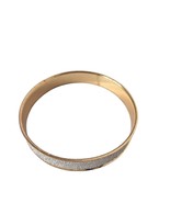 Gold Tone Glitter Bangle Bracelet Womens Costume Jewelry - €18,67 EUR