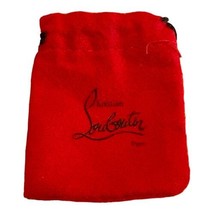 Authentic Christian Louboutin Mini Dust Bag Heel Replacement Wide Black Tips 2x3 - £24.05 GBP