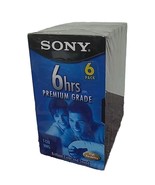 Sony (6-Pack) VHS 6hrs T-120VL Premium Blank Video Cassette Tape Factory... - €11,71 EUR