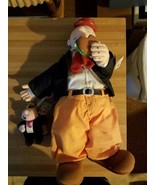 18&quot; Hamilton Gifts  Wimpy Popeye Stuffed Doll With small key chain doll - £39.14 GBP