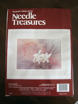 White Orchids - Colorart Counted Cross Stitch Needle Treasures Kit No. 0... - $18.99