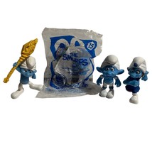 McDonalds Happy Meal Toys The Smurfs Figure Chef Clumsy Panicky Gutsy Lot Of 4 - £9.27 GBP