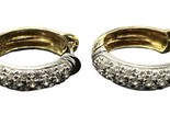 Cubic zirconia Women&#39;s Earrings 18kt Yellow and White Gold 368700 - $569.00