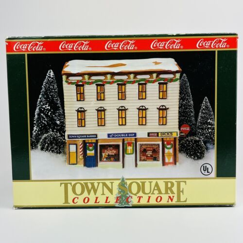 Primary image for Coca Cola Town Square Collection Dick's Corner Luncheonette Lighted 1992 w/ Box