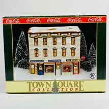 Coca Cola Town Square Collection Dick&#39;s Corner Luncheonette Lighted 1992 w/ Box - £13.91 GBP