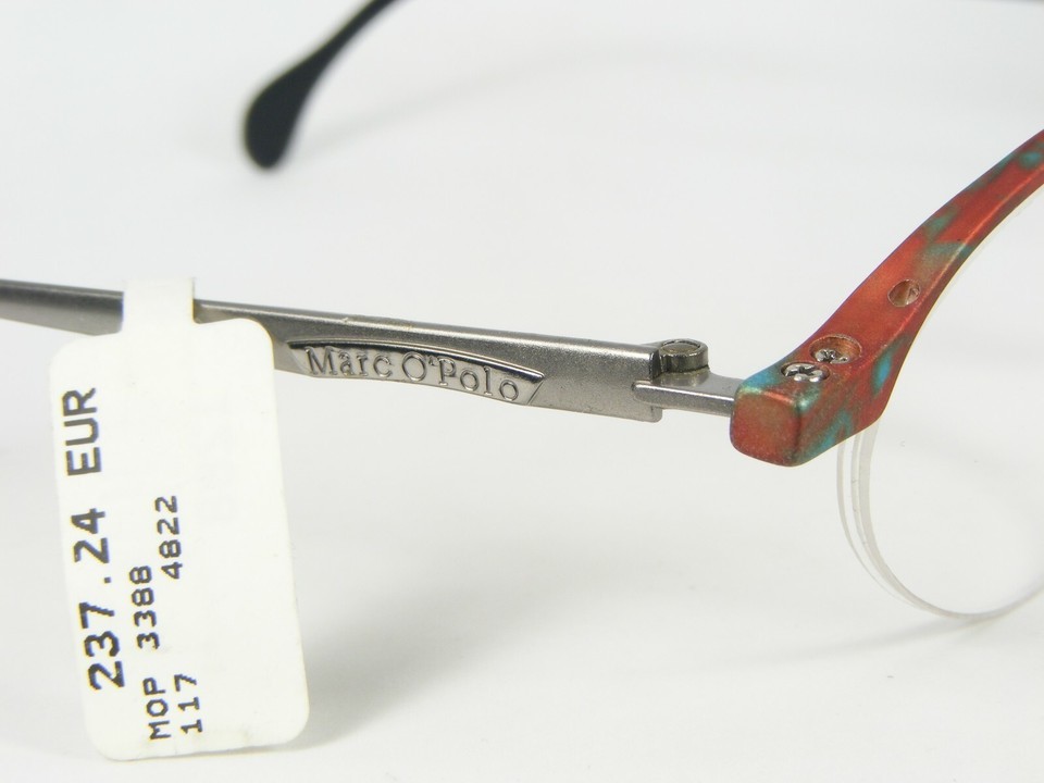 Vintage Marc O'Polo by METZLER 3388 117 RED-ORANGE /TEAL EYEGLASSES 48-22-140mm Item image 6