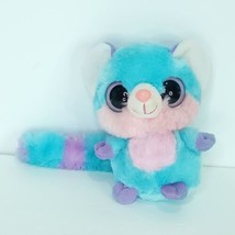 Yoohoo & Friends Talking Blue Pink Ring Long Tail Lemur Plush Stuffed Animal 5" - £15.91 GBP