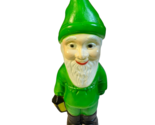 Vintage 18&quot; Tall Union Blow Mold Gnome Leprechaun Holding Lantern Lamp - $174.99