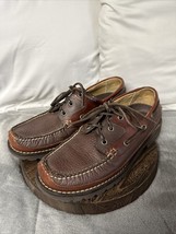 L.L. Bean Allagash Bison Brown Leather Handsewn, Oxford Raisin Color Size 8 - £19.98 GBP