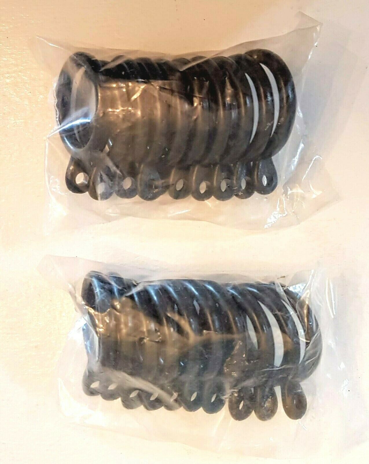 1 3/8 in Drapery Curtain Eyelet Ring LOT 20 Black Plastic for 7/8 in or ... - $7.83